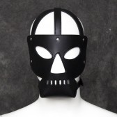 SM黑色骷髏頭調教頭套面罩