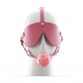SM粉紅色眼罩空心球裝置