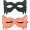 蝙蝠形誘惑性感情感SM眼罩（黑紅兩色）