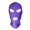 SM紫色露嘴巴眼睛彈力布頭套面罩
