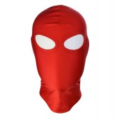 SM紅色露眼睛彈力布頭套面罩
