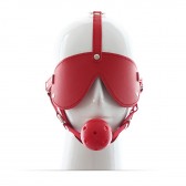 SM紅色眼罩空心球裝置
