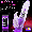 第二代 - 魔幻兔兔-72段 滾珠變頻G點按摩棒（紫色）