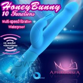 APHRODISIA Honey Bunny 10段變頻防水潮吹兔棒(藍)