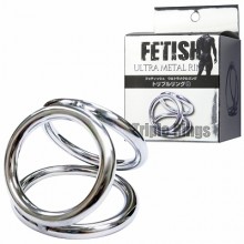 Fetish Ultra Metal Ring 鋼質金屬三環 (S)